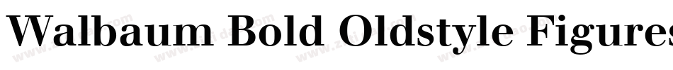 Walbaum Bold Oldstyle Figures字体转换